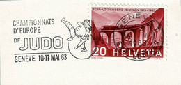 Schweiz / Helvetia 1963, Flaggenstempel Championnats Judo Genève - Non Classificati