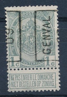 BELGIE - Preo Nr 1318A - "GENVAL 09" - (ref. 3760) - ROLLER PRECANCELS - Handrol Préos à Roulette - Rollenmarken 1900-09