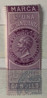 MARCHE DA BOLLO PER CAMBIALI 1866 - LIRE 1,50 - Revenue Stamps