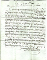 1798 De Bayonne Par Bonet COMMERCE NEGOCE TOILES DRAPS Pour Kerremans Gand Belgique Et Cadix Espagne HISTORIQUE - ... - 1799