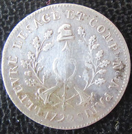 France - Monnaie De Confiance - 5 Sols 1792 Lefevre Lesage En Argent - 1789-1795 Franz. Revolution
