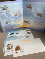 Russia 2009 2010 Presentation Pack Bakhchivandji Test Pilot Airplane Aircraft People Transport Aviation FDC Stamps - Verzamelingen