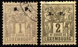 Luxembourg 1882 D35-D36 Official - Servizio