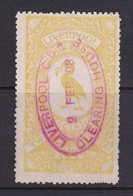 Liverpool Cotton Association   £2/2/ .yellow Very Scarce.  Barefoot 11.  Good Used - Fiscale Zegels