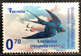 Bosnia And Hercegovina, 2009, Mi: 548 (MNH) - Hirondelles