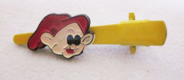 Molletta Fermaglio Cucciolo Smaltato Disney Fermacapelli Bigiotteria Vintage Metal L 3,5 Cm - Altri & Non Classificati