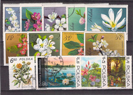 Lot De Timbres Thème Fleurs -  Pologne - Canada - Chine Etc. - Autres & Non Classés