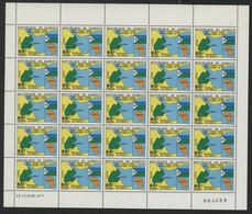 DJIBOUTI N° 459 COTE 50 € FEUILLE COMPLETE DE 25 EXEMPLAIRES NEUFS ** (MNH) INDEPENDANCE TB - Djibouti (1977-...)