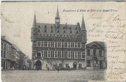 Grammont.   -   L'Hôtel De Ville Et La Grand'Place.   -   1904   Naar   Ledeberg - Geraardsbergen