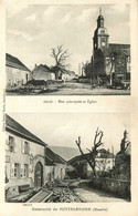 Mittelbronn * Souvenir Du Village 2 Vues * Rue Principale Et église - Autres & Non Classés