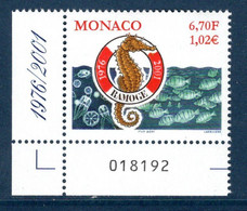 Monaco 2001.RAMOGE - Lutte Contre Les Pollutions Marines - Espaces ** - Unused Stamps