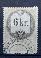 AUSTRIA  STEMPELMARKE MARCHE DA BOLLO  - 6 Kr - Fiscaux