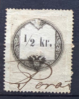 AUSTRIA  STEMPELMARKE MARCHE DA BOLLO  - 1/2 Kr - Revenue Stamps