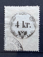 AUSTRIA  STEMPELMARKE MARCHE DA BOLLO  - 4 Kr - Revenue Stamps