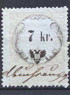 AUSTRIA  STEMPELMARKE MARCHE DA BOLLO  - 7 Kr - Revenue Stamps