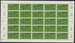 AFARS Et ISSAS COTE 275 € N° 437 MNH ** FEUILLE DE 25 Ex. SERPENTS SNAKE PSALMMOPHIS ELEGANS. TB/VG - Nuevos