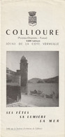 Collioure Pyrenees Oriantales Depliant - Toeristische Brochures