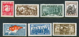 SOVIET UNION 1927 October Revolution (perforation Faults On 7 K.) MNH / **.  Michel 328-34 - Ungebraucht