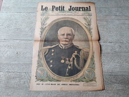 Le Petit Journal  Illustré Lle Général Hugh Scott Chef De L'état Major Des Armées Américaines Carte  Ww1 Guerre 1917 - Le Petit Journal