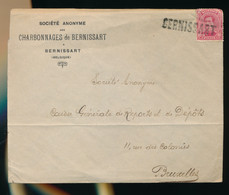 NOODSTEMPEL BERNISSART - Fortune Cancels (1919)