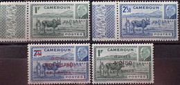 R2253/46 - 1941 Et 1944 - COLONIES FR. - CAMEROUN - SERIE COMPLETE - N°200-201 NEUFS** BdF + N°263 à 264 NEUFS* - Neufs
