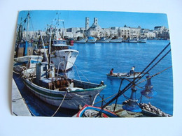 MOLFETTA  PORTO BARCA DA PESCA FISHING BOATS BATEAUX DE PECHE BOTES BARCOS DE PESCA  PUGLIA     VIAGGIATA  COME DA FOTO - Molfetta