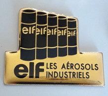 UU90 Pin's Carburant Oïl Huile ELF Les Aérosols Industriels Achat Immédiat - Carburants