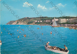 CARTOLINA  GABICCE,PESARO,MARCHE,ALBERGHI E MONTE,MARE,SOLE,ESTATE,VACANZA,SPIAGGIA,LUNGOMARE,VIAGGIATA 1964 - Pesaro