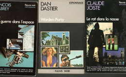 3 Romans Espionnage. Le Rat Dans La Nasse Warden Party & Matt Et La Guerre Dans L'espace Edition Fleuve Noir 1978 - Fleuve Noir