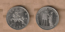 Lituania 1 Litas (Vilnius European Capital) 2009 Copper-nickel • 6.25 G • ⌀ 22.3 Mm KM# 162 - Lituanie