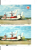 TWO POSTCARDS - (SLIGHTLY DIFFERENT) S.R.N.4 SWIFT And SURE At RAMSGATE INTERNATIONAL HOVERPORT - Otros