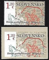 ESLOVAQUIA /SLOVAKIA /SLOWAKIEN /SLOWAKIJE  - EUROPA 2020 - "ANCIENT POSTAL ROUTES" .- SERIE N + SERIE ADHESIVO - 2020