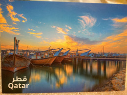 Qatar Scenes, Classic Pictures, Old Heritage, Boats Creek Harbour & M Post Card - Qatar