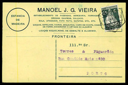 FRONTEIRA - PUBLICIDADE - "Manoel J. G. Vieira"  Carte Postale - Portalegre