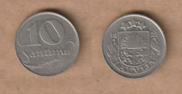 LETONIA  10 Santimu 1922 Nickel • 3 G • ⌀ 19 Mm KM# 4, Schön# 4 - Latvia