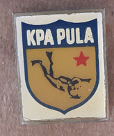 Scuba Diving Club KPA Pula  Underwater Diving Croatia Vintage Pin Badge - Swimming