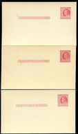 UX38 S54A 3 Postal Cards PLATE FLAWS INSCRIPTION Mint 1951 - 1941-60