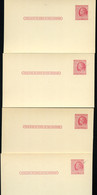 UX38 S54A 4 Postal Cards PLATE FLAWS INDICIA Mint 1951 - 1941-60