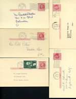 UX38 S54B 9 Postal Cards Used 1953-1959 - 1941-60