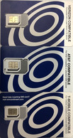 USA : 3 GSM Chip Cards :   AT&T + VERIZON + T_MOBILE  Blue Circles   MINT (2 Cards With Other Chip As Previous) - Schede A Pulce