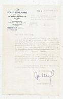 JC, Lettre En Tête LES POILUS DE TOURAINE, Tours, 1961,  Croix De Chevalier De Lalégion D'honneur, Fraisfr 1.65 E - Non Classés