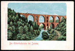 F6855 - Jocketa Elstertalbrücke Viadukt Eisenbahn - Verlag Paul Fink Chemnitz - Pöhl