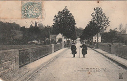 ***  37  ***  METTRAY La Promenade Et Le Moulin Neuf Carte Un Peu Sale - - Mettray