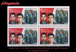 CUBA. BLOQUES DE CUATRO. 2021-18 60 AÑOS DE LA CAMPAÑA DE ALFABETIZACIÓN - Unused Stamps