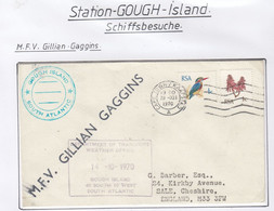 Gough Island 1970 Ship Visit MFV Gillian Gaggins Ca Gough Island 14.10.1970 (GH209) - Research Stations