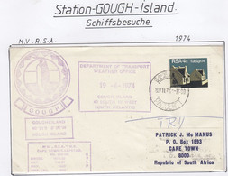 Gough Island 1974 Ship Visit MV R.S.A. Ca Gough Island 19.6.74 (GH209A) - Research Stations