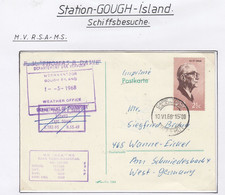 Gough Island 1968 Ship Visit MV R.S.A. Ca Gough Island 1.5.68 (GH210B) - Research Stations