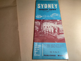 Sydney Tourisme Guide 1969 Publicité Quoi Le Plan Hôtel   Commerce Magasin Dancing Théâtre Restaurant - Australië