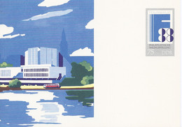 Duitsland DDR Postkaart Geillustreerd Philatelistische Weltausstellung 88 75pfg Ongebruikt (5351) - Postales - Nuevos