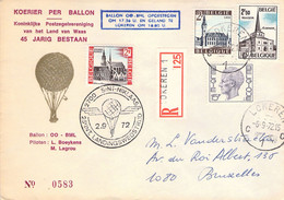 Lot De 7 Courriers Par Ballon - Dont 2 Signés Par L' Aéronaute - Montgolfière - Airships